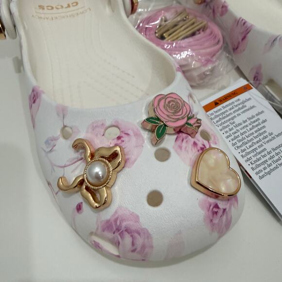 Love Shack Fancy x Crocs Womens Classic Ballet Flat with Straps Size 9 NWT - Picture 9 of 10